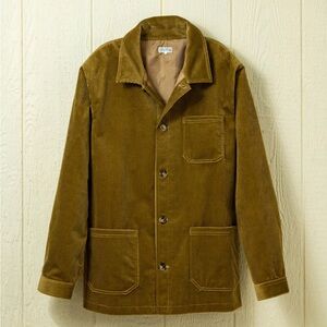 NEW Quaker Marine Supply Co Corduroy French Workman's Jacket Men's Medium